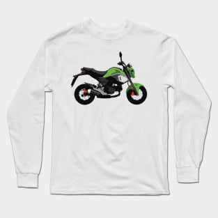 Motorcycle Honda Grom Orange 2020 Incredible Green Long Sleeve T-Shirt